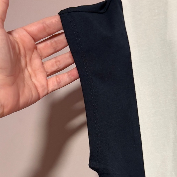 Tommy Hilfiger Women's Color Block Tee in Red, White, and Black - Picture 4 of 8